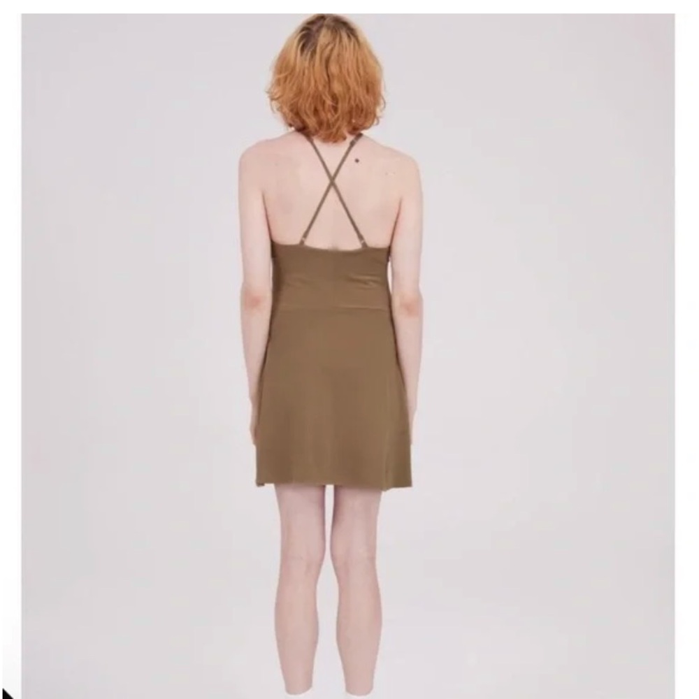 Girlfriend Collective active dress romper tan XL - Picture 3 of 5